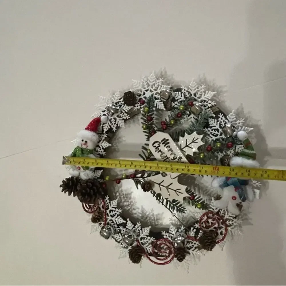 Christmas Snowman Merry Christmas Wreath 14